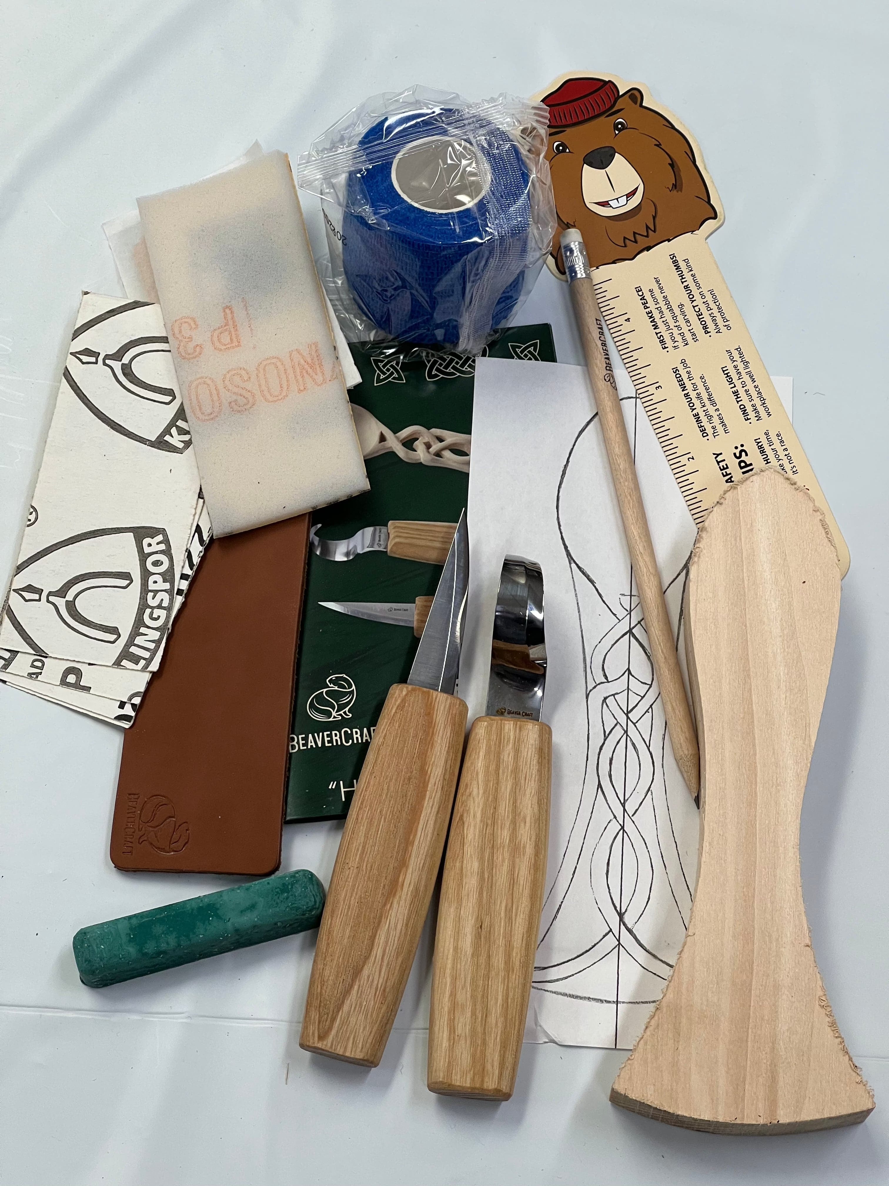 Treskjærings-sett DIY04 Kjærlighetsskje