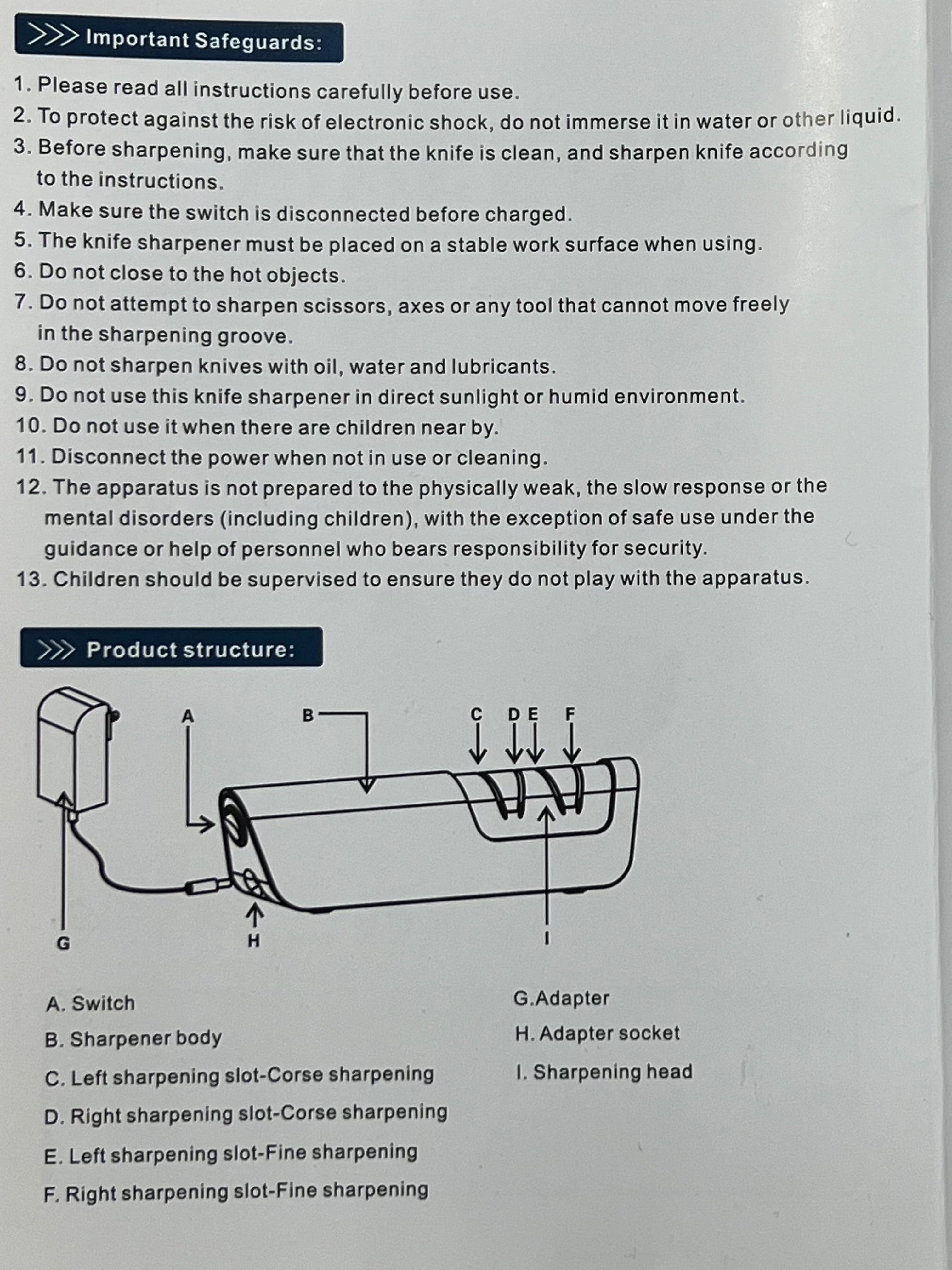 Elektrisk knivslipare RISAM RE002
