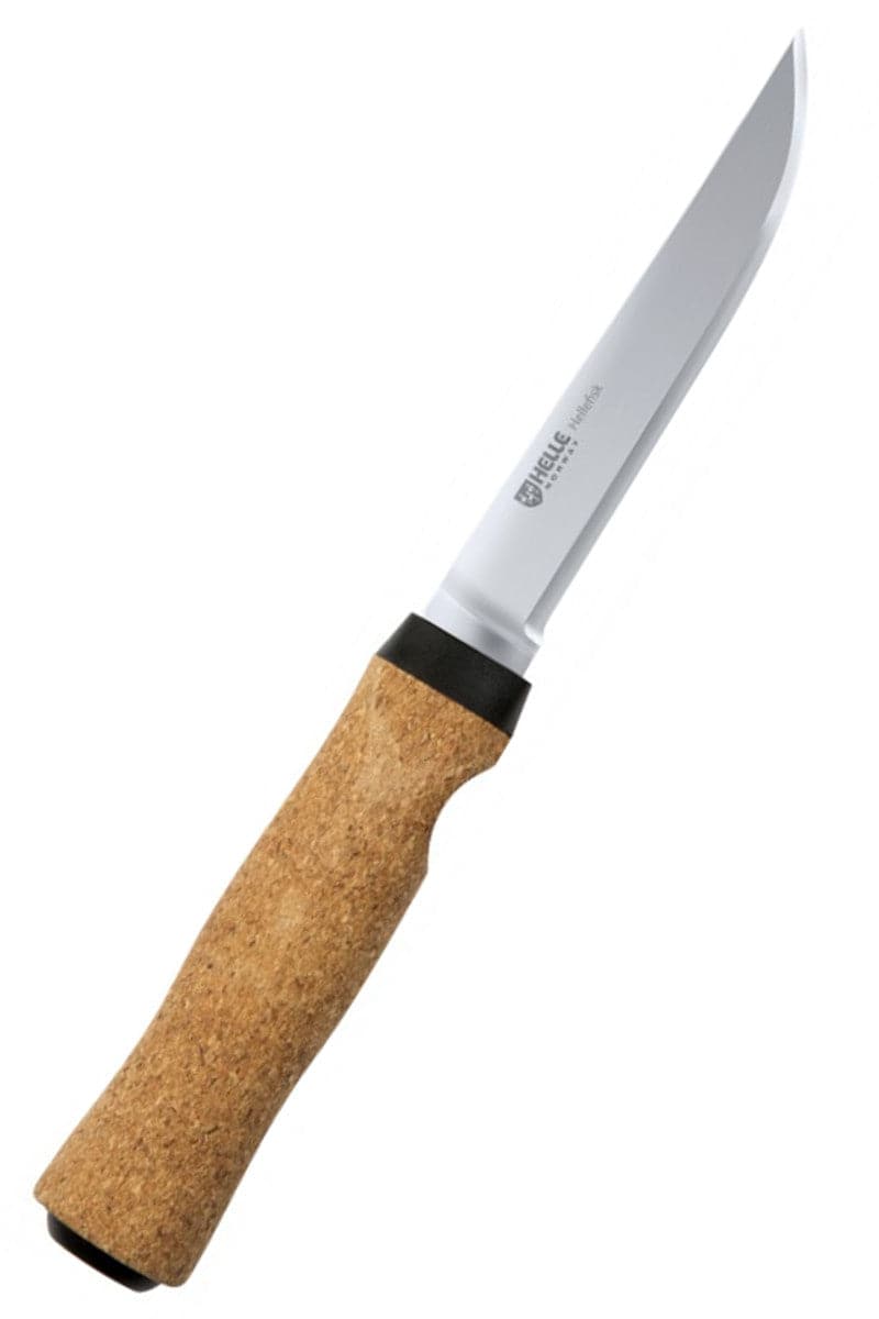 helle knivblad hellefisk cork handle skaft