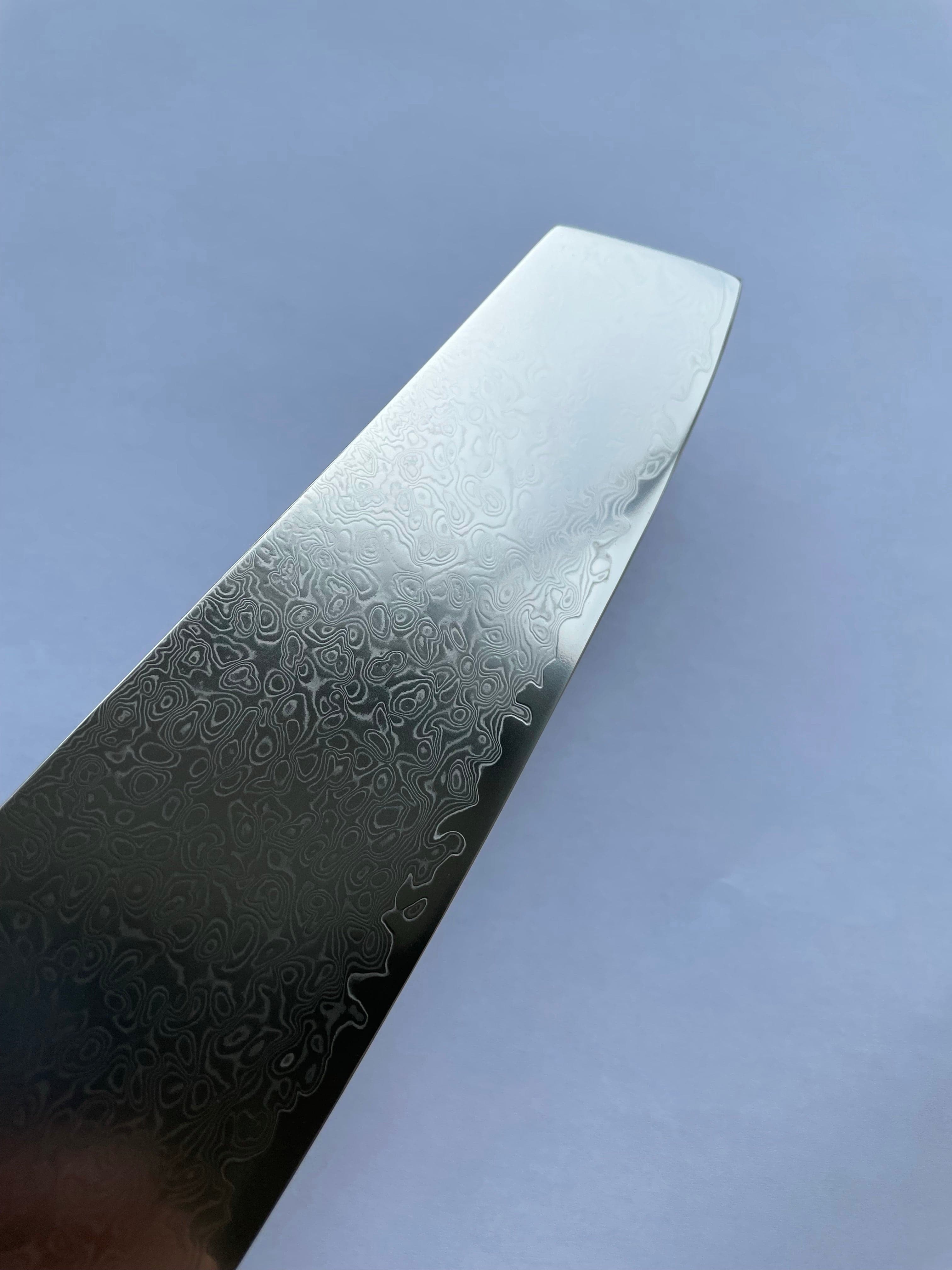 Kiritsuke kökskniv - kockkniv i rostfritt stål med damastmönster