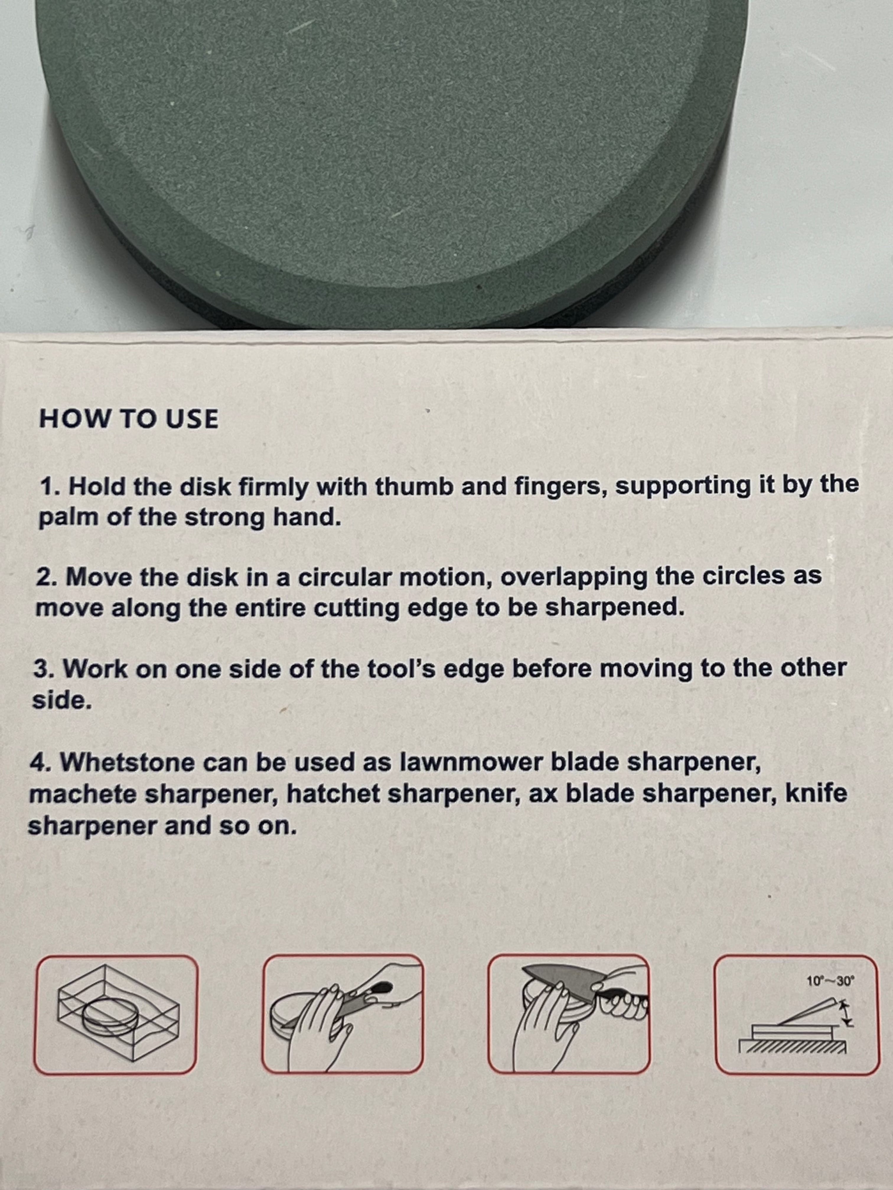 Rund japansk brynesten