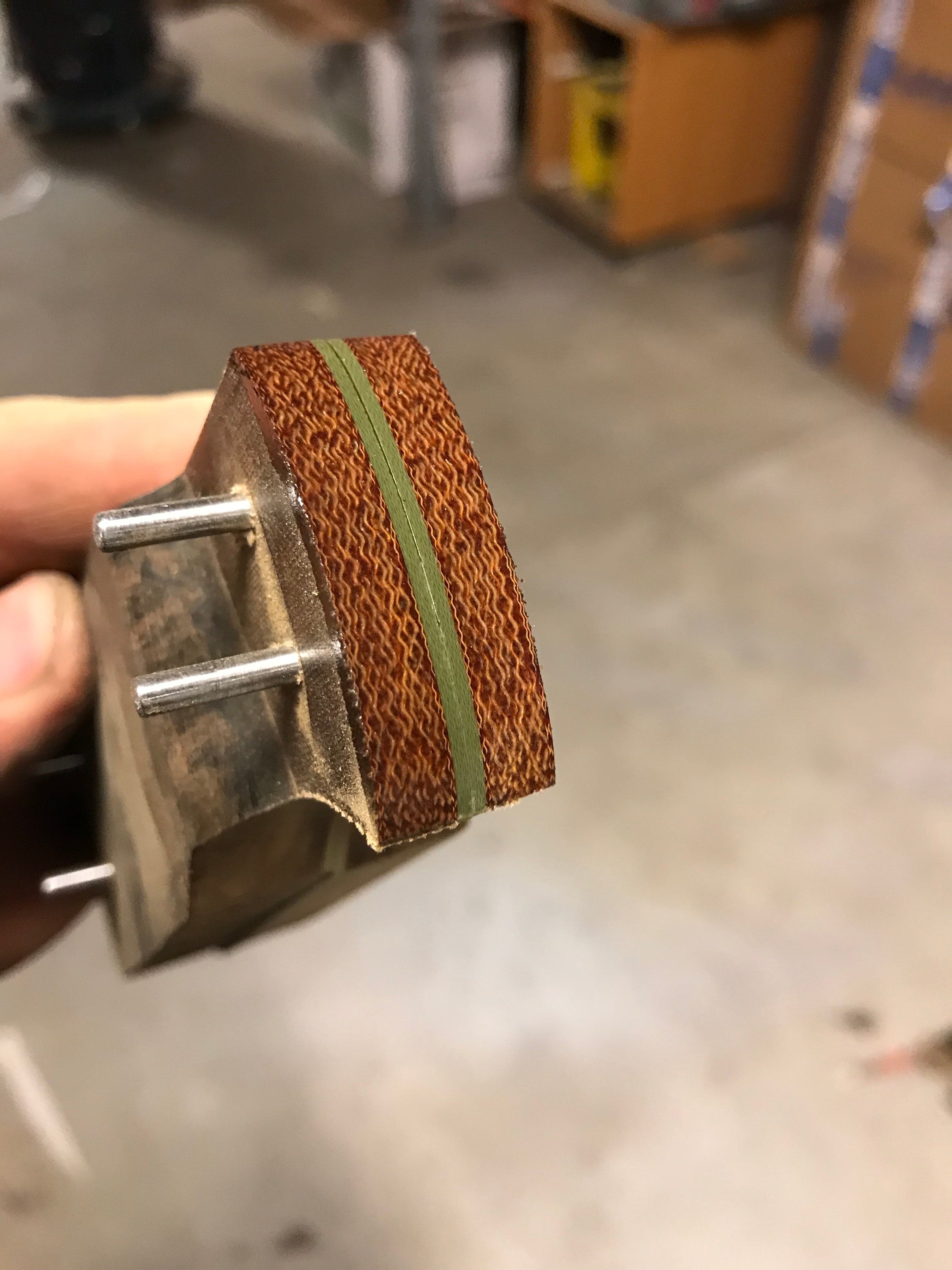 Micarta-platta skaftmaterial