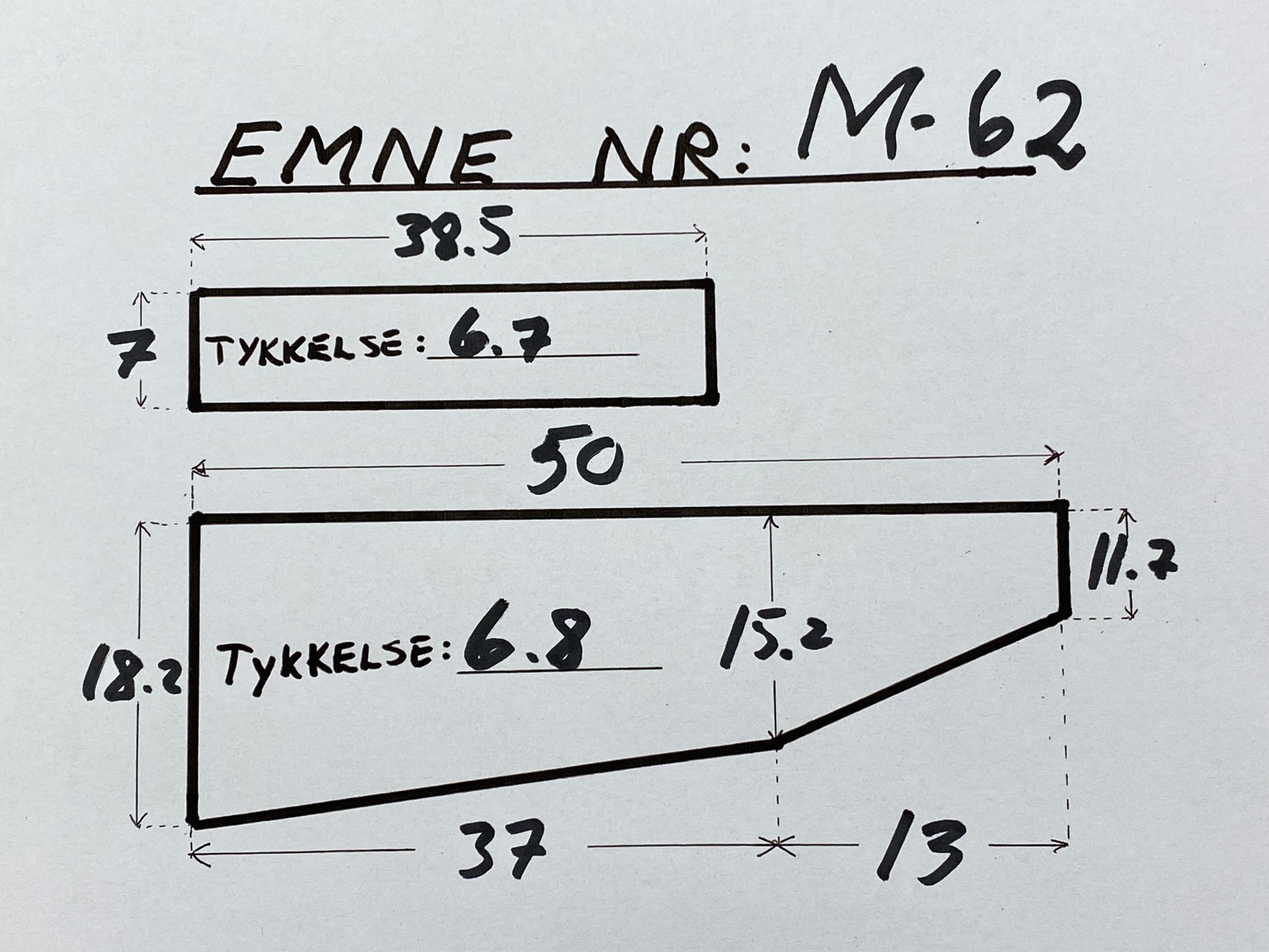Haglestokkemne Tyrkisk Valnøtt Grad 4 M-62