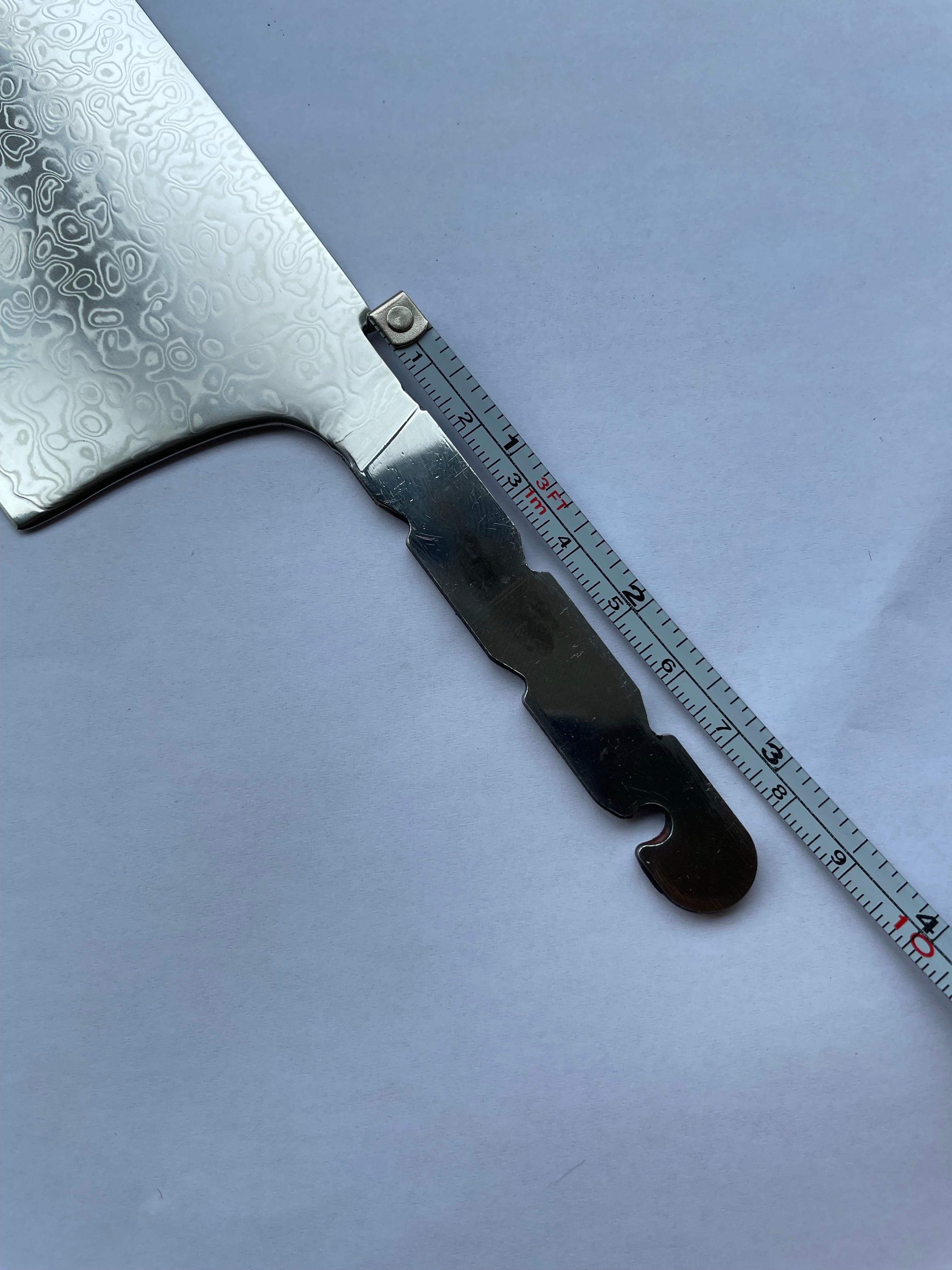 Kiritsuke kökskniv - kockkniv i rostfritt stål med damastmönster