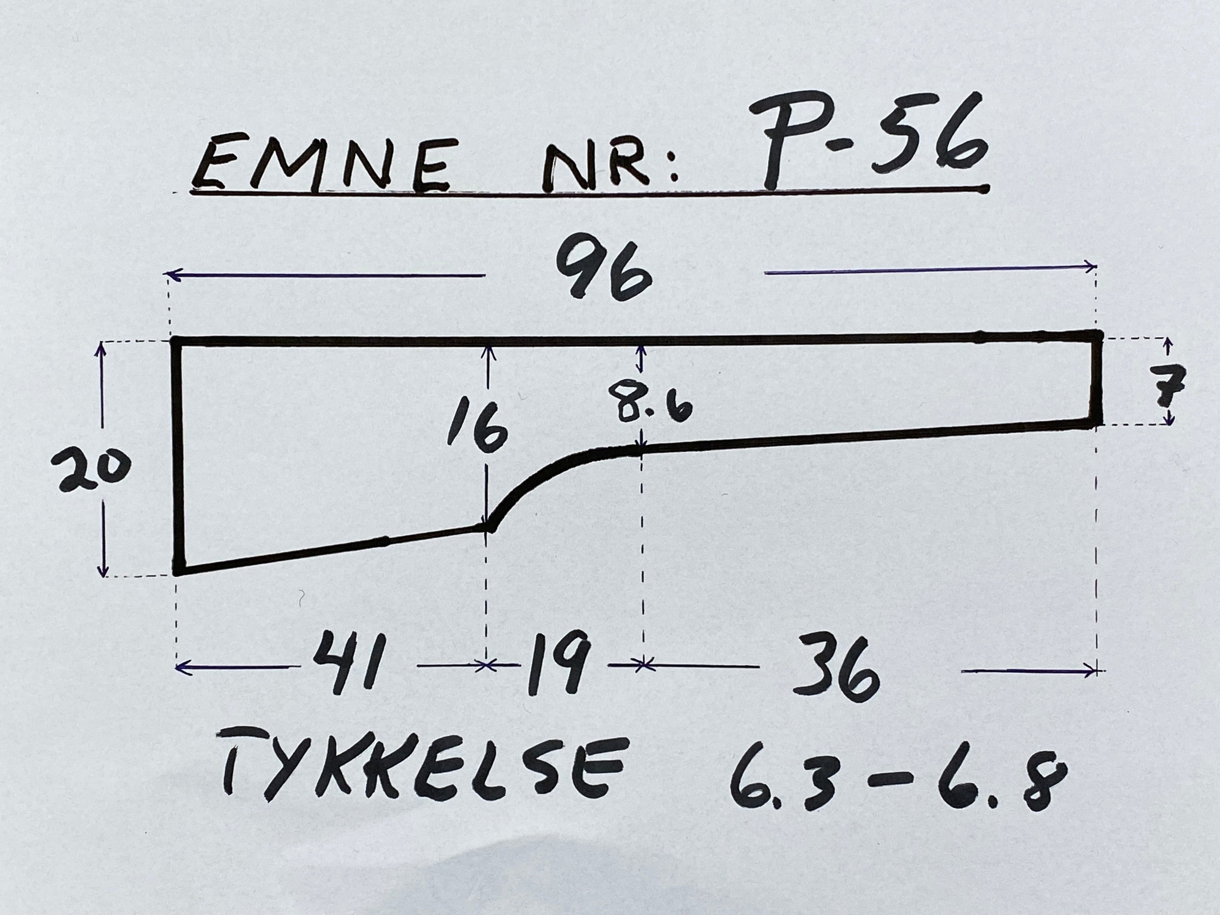 Riflestokkemne Tyrkisk Valnøtt Grad 3 P-56