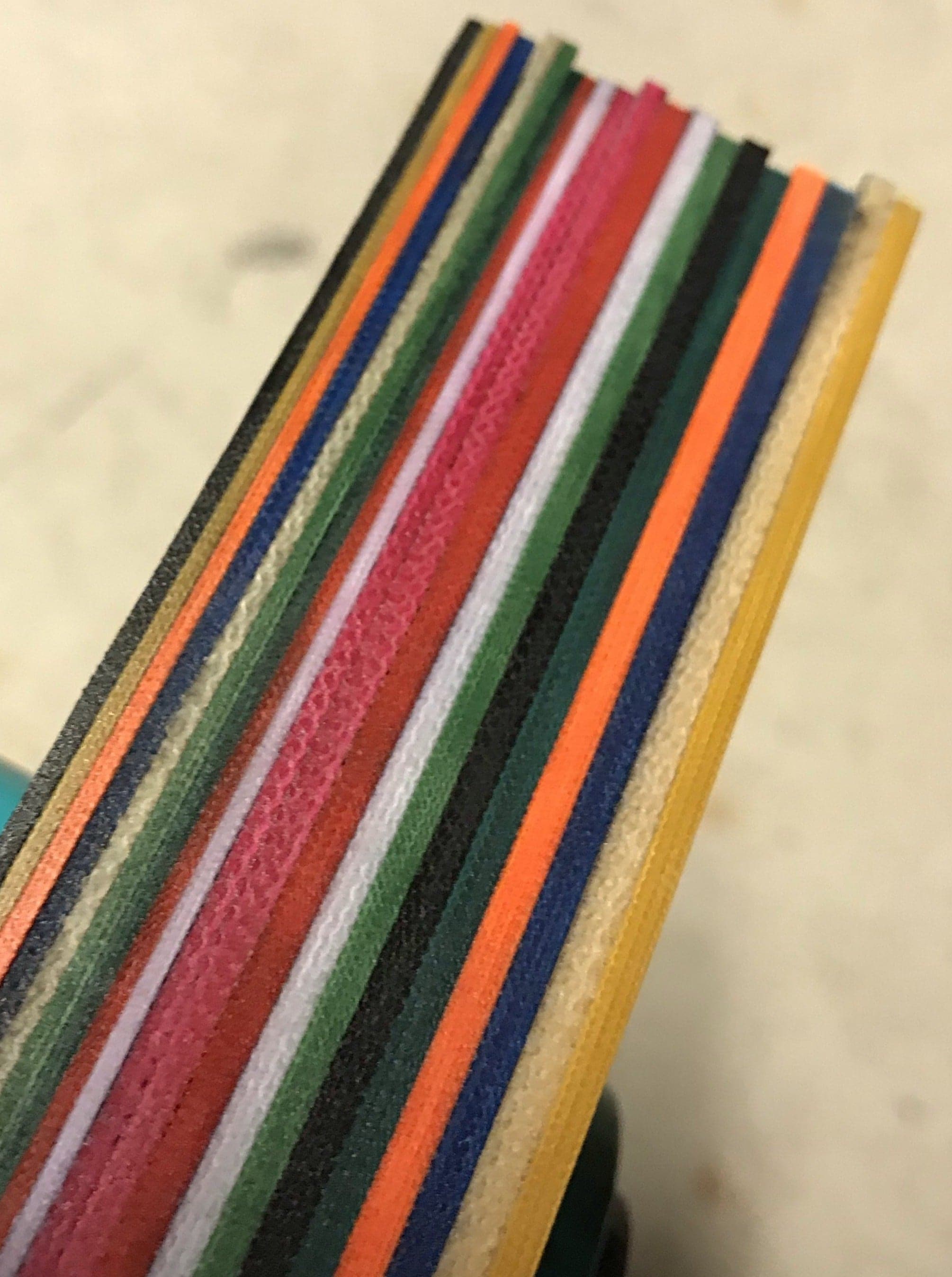 Micarta-mellanlägg (spacer/liner 1 och 2 mm)