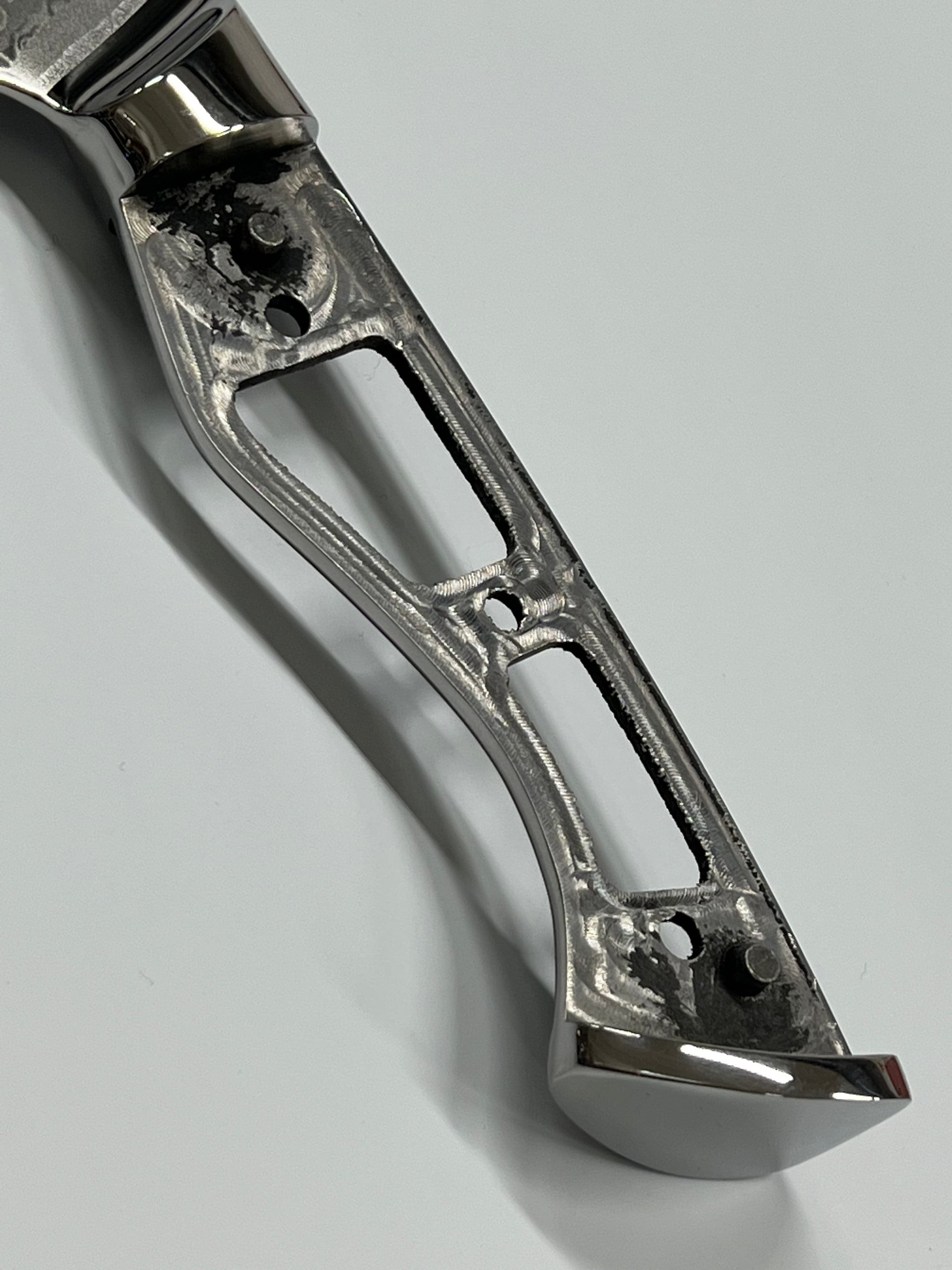 Santoku - VG10 Damask Kockkniv 20 cm full tånge med hölster