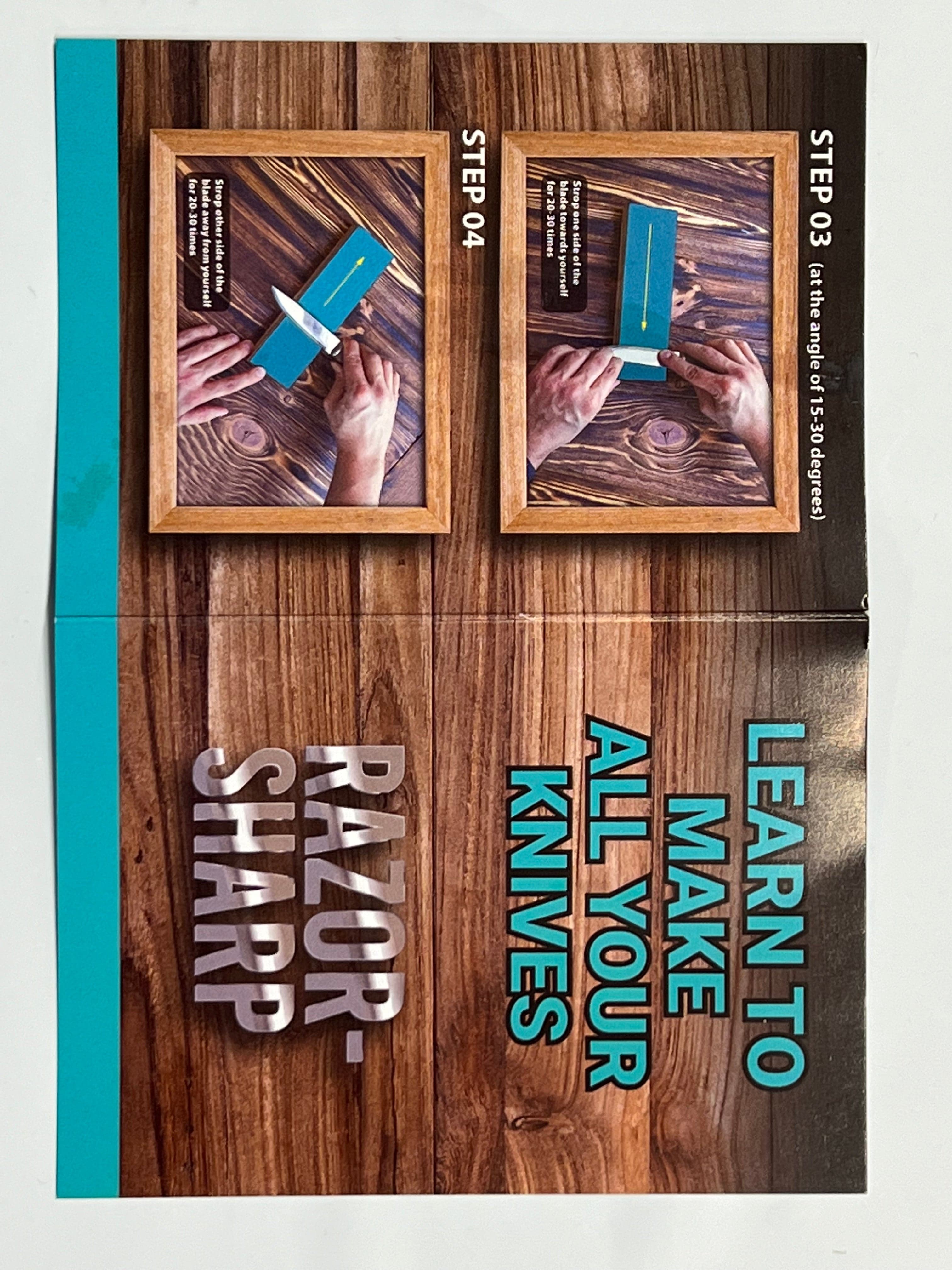 Läderrem för fickkniv och böjt ägg LS5P1