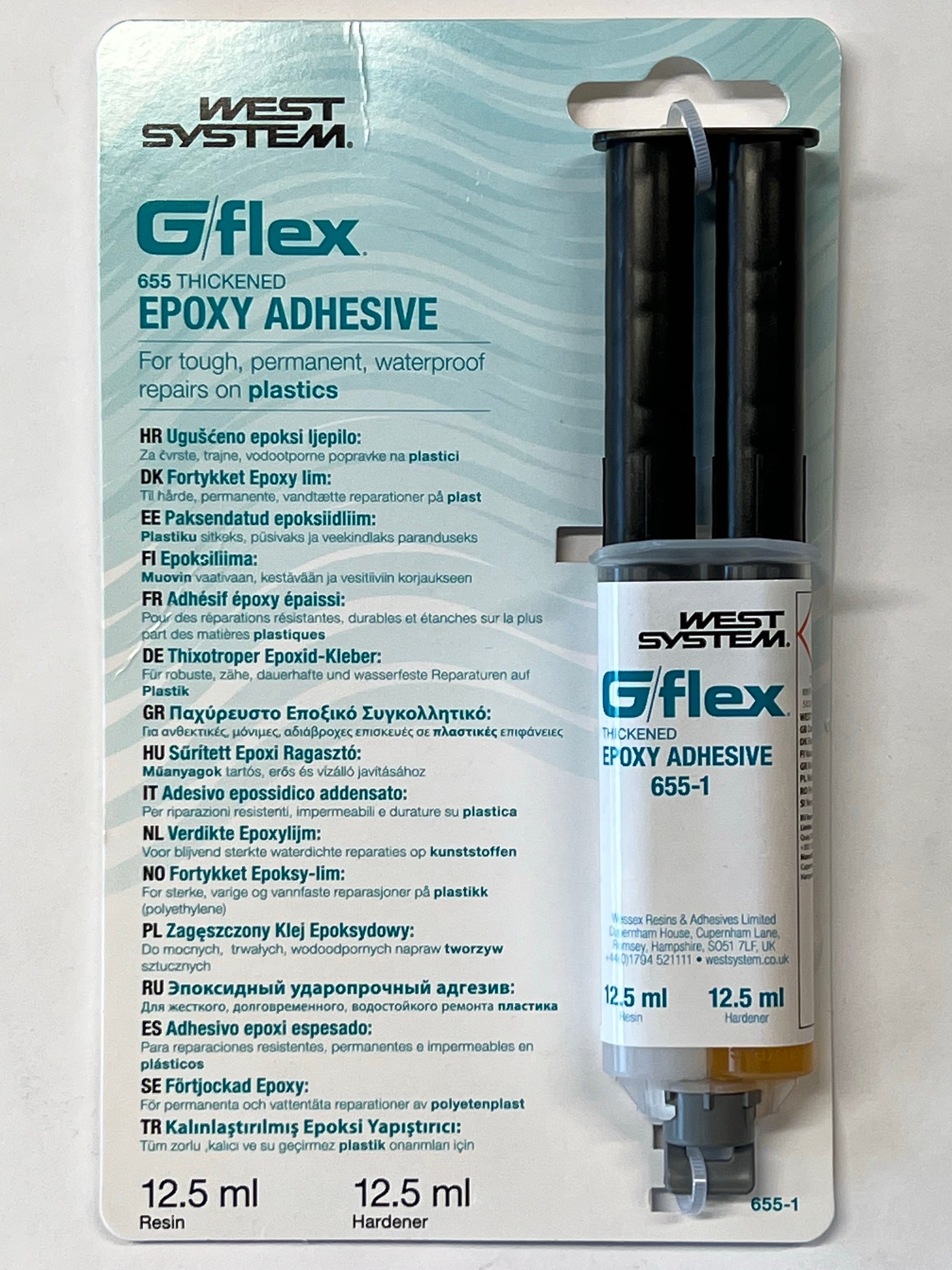 G/flex 655 Stötsäkert förtjockat epoxilim spruta 25 ml