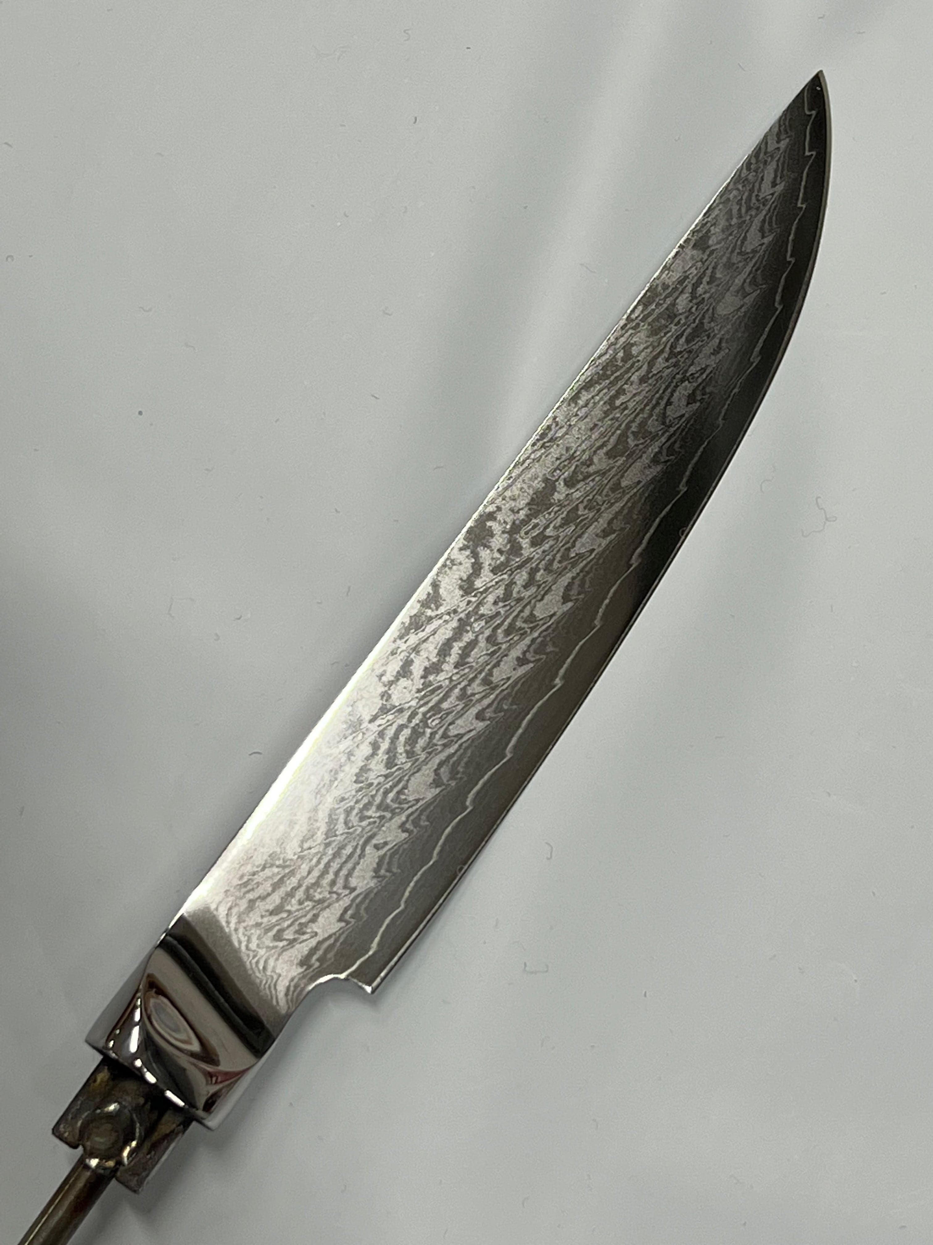 Steakknivblad 5" (143 mm) - AUS10 Damask kockkniv
