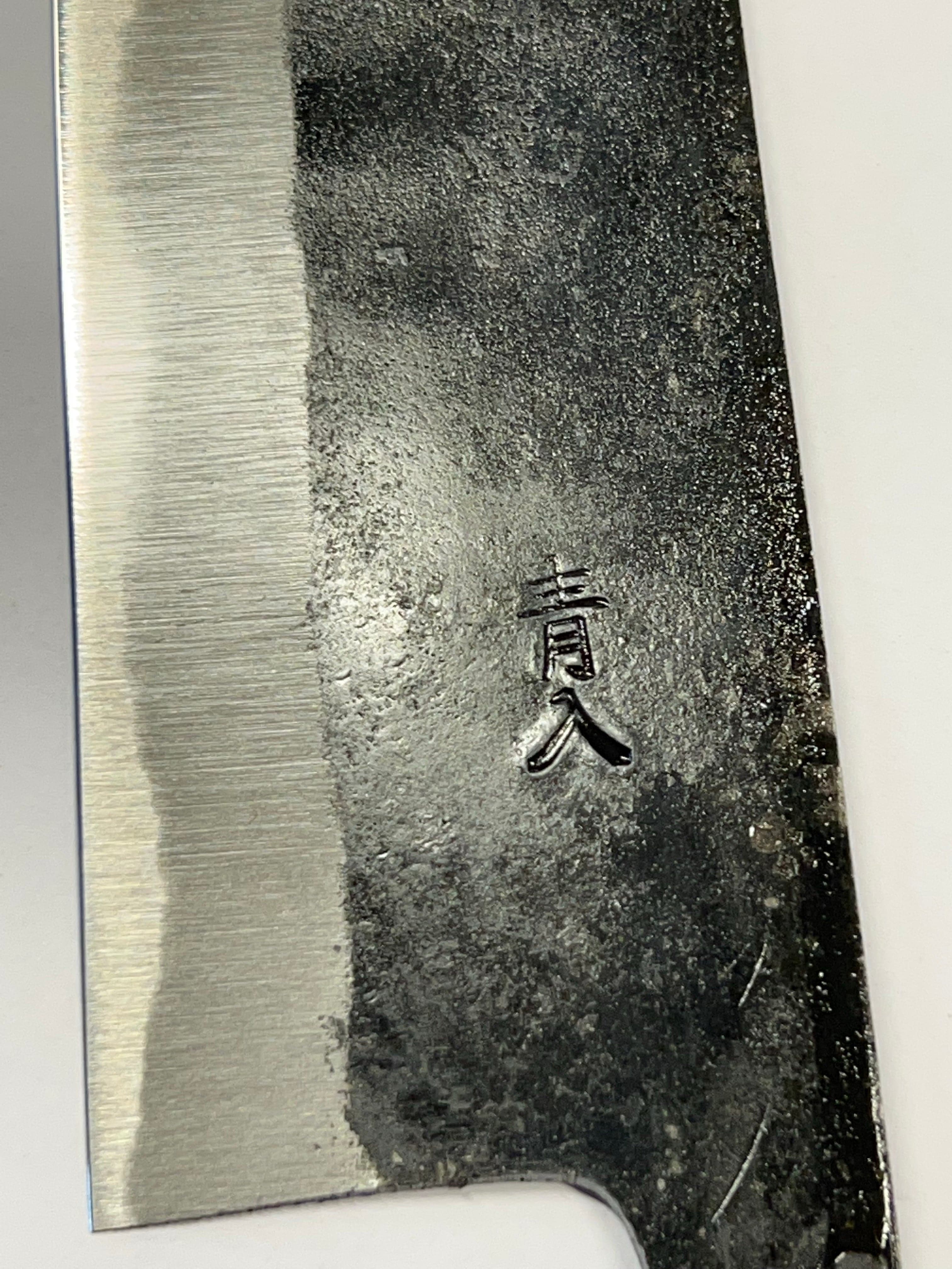 Kurouchi Santoku 165 Blue 2 Japanskt handsmitt knivblad