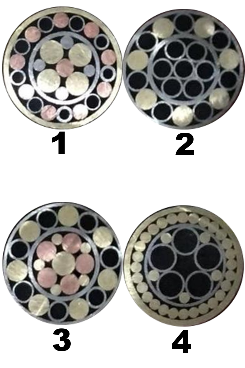 Mosaic pin 9.5mm Skaftpynt
