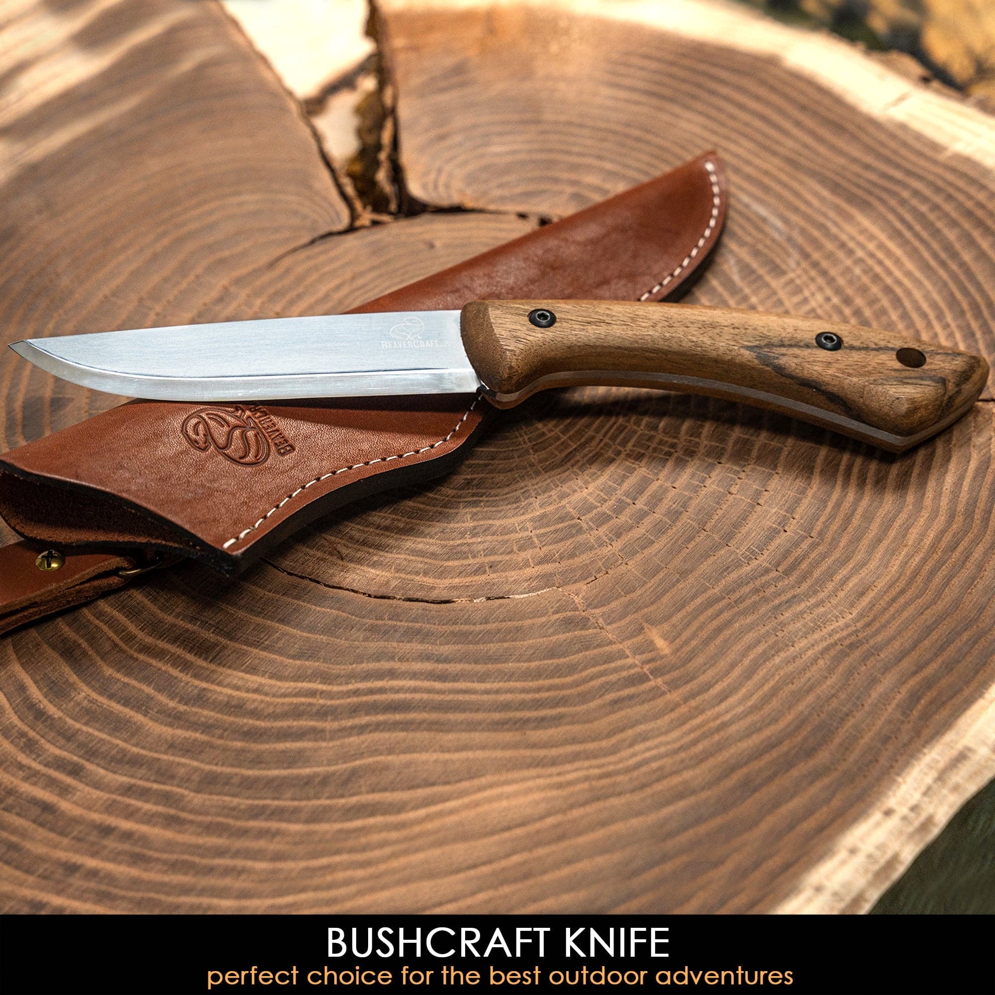 BSH1 Dune Bushcraft kniv med slire