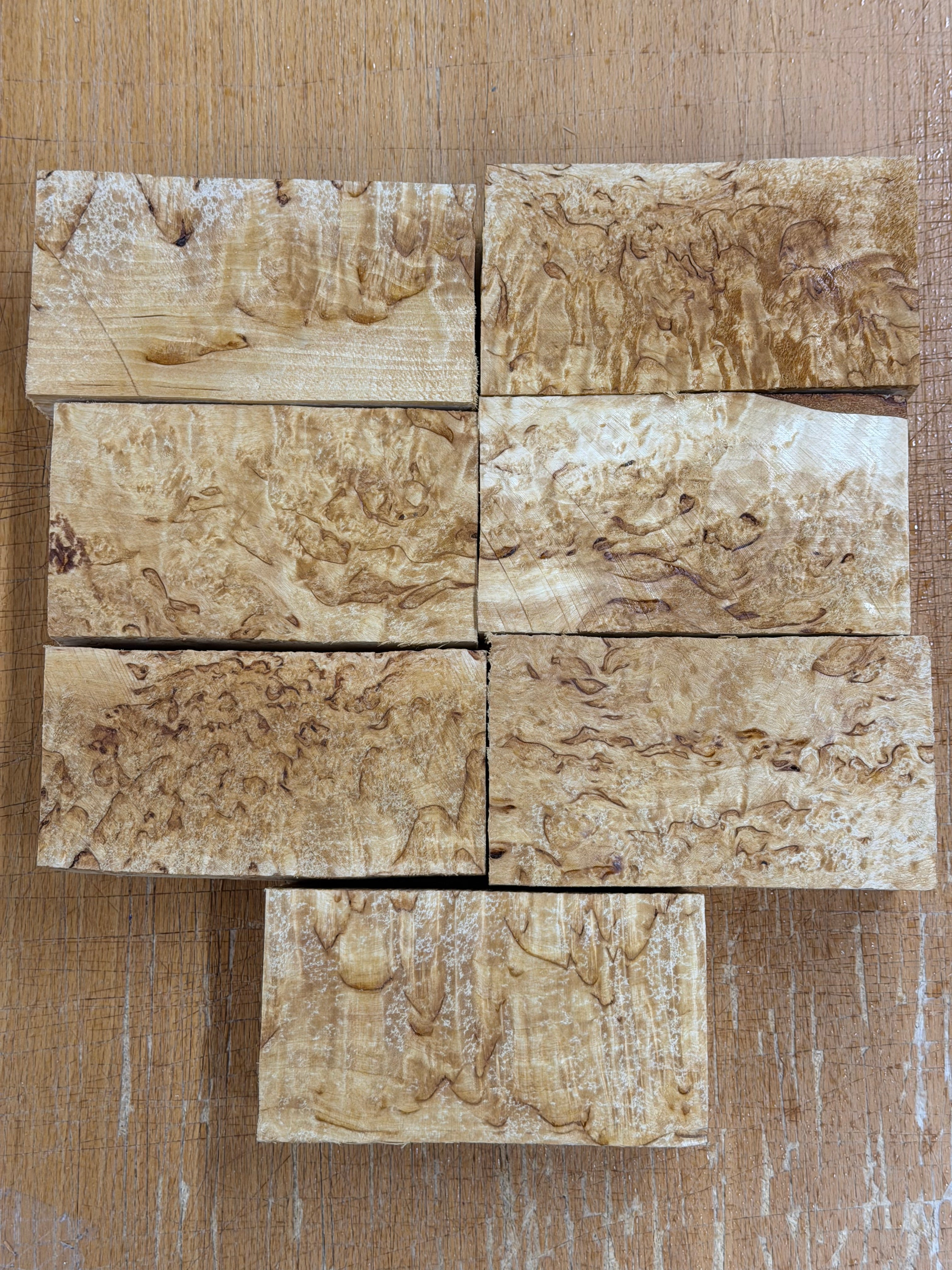 Nagelblank kopp Naturlig Valbjørk Masurbjørk MBS ca. 55x77x135mm