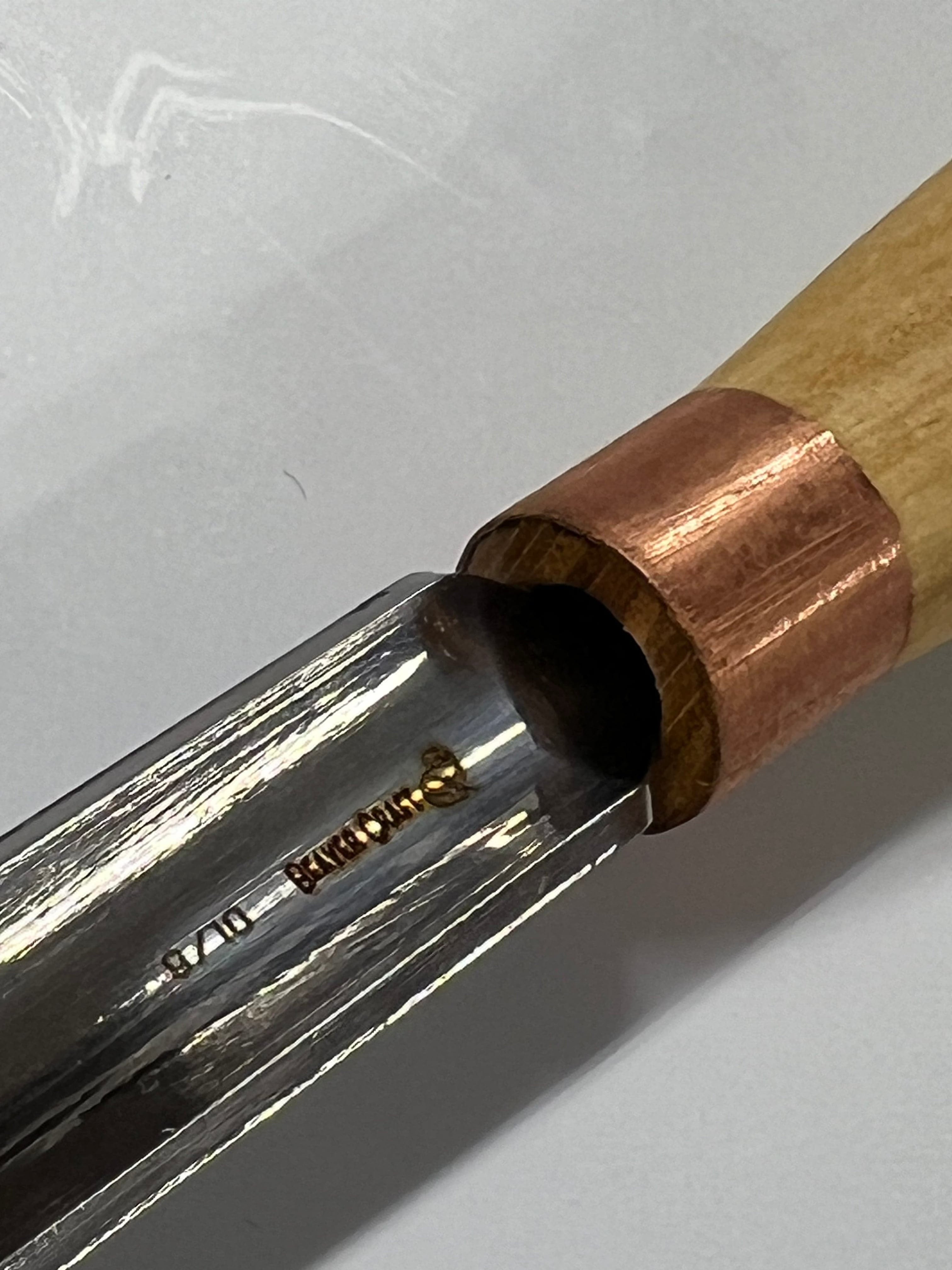 Treskjæringsjern 80x10mm rett rundet meisel K9/10