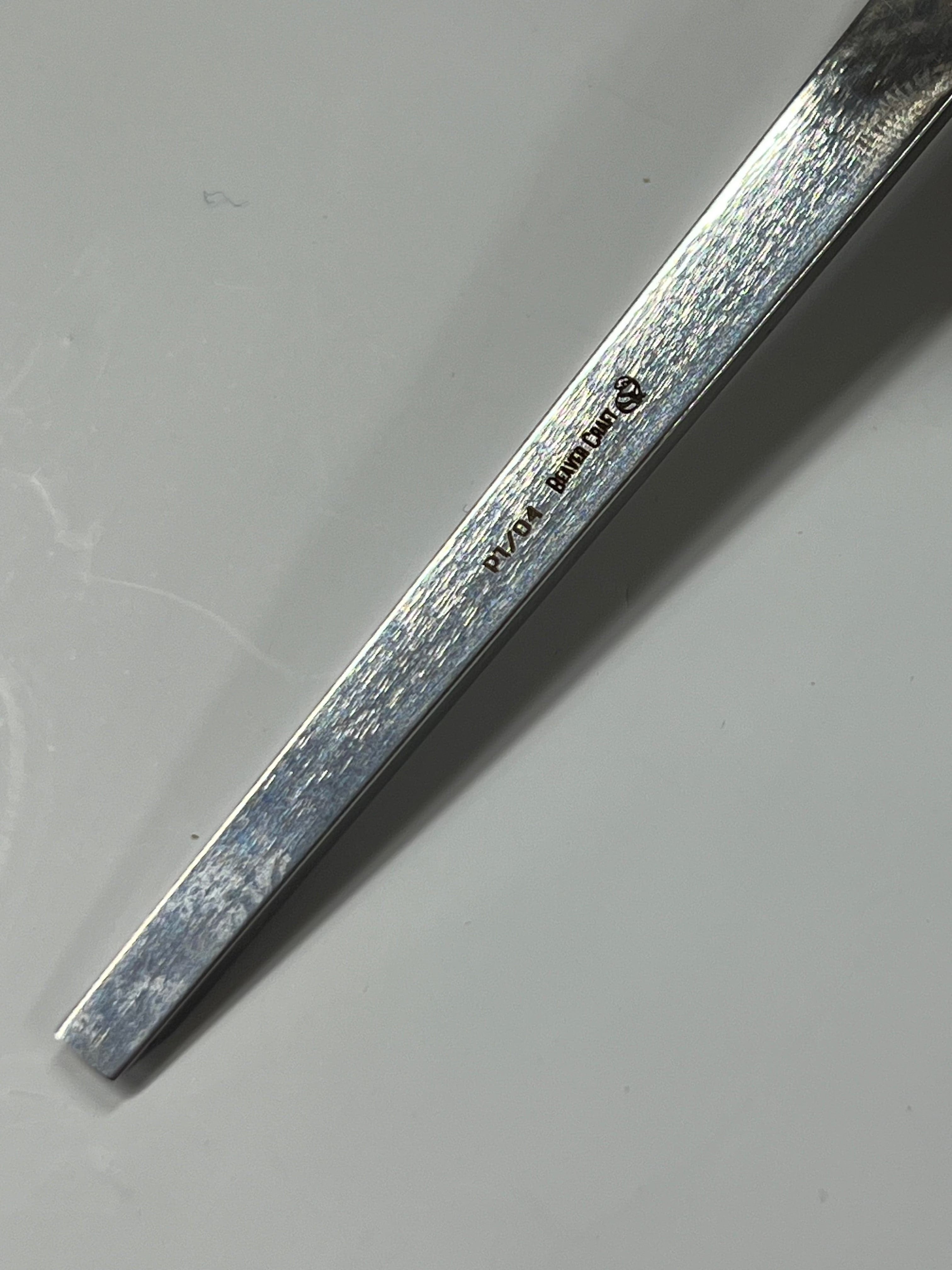Treskjæringsjern 75x4mm rett flat meisel P1/04 m/kulehåntak