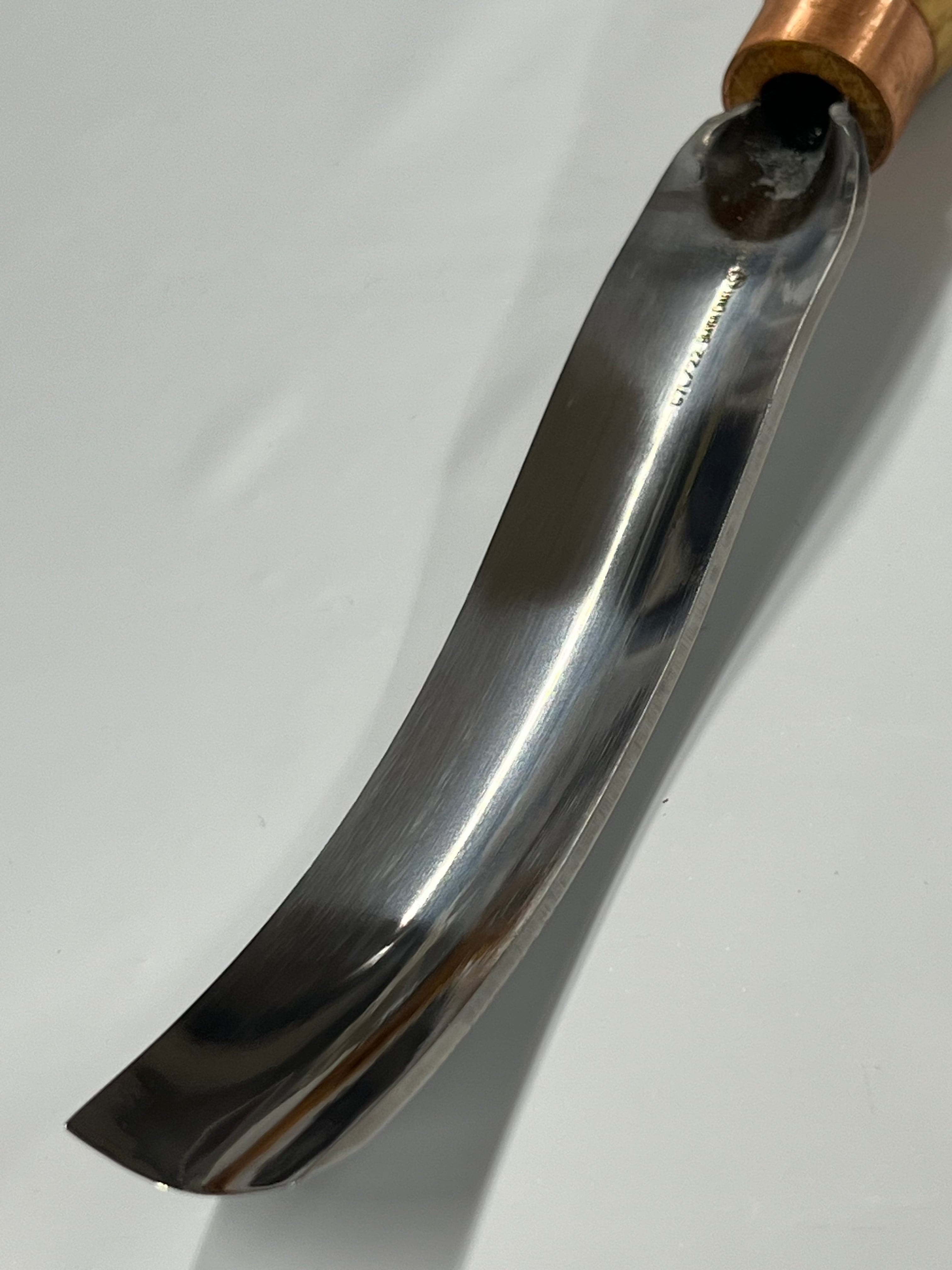 Träsniderijärn 130x22mm böjt urholkningsjärn