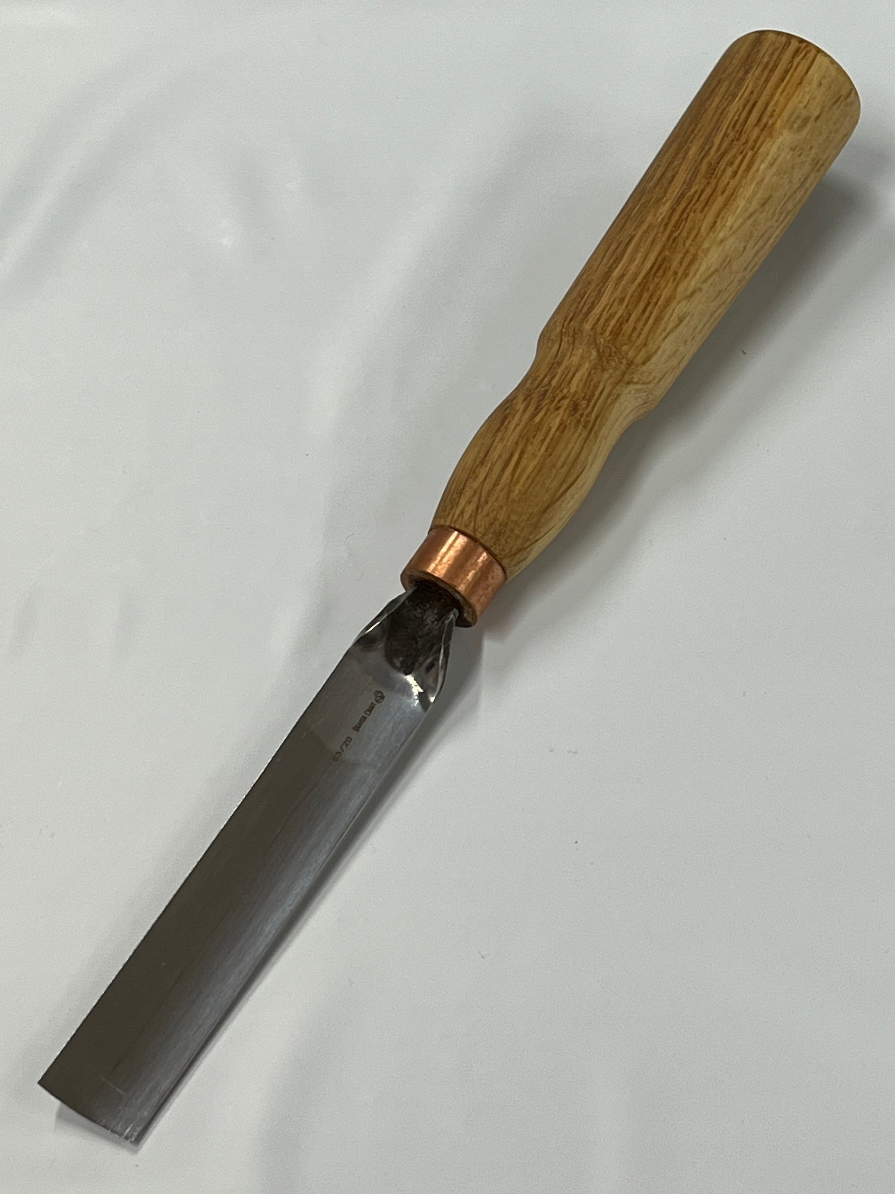 Wood carving iron 130x20mm straight gouging iron