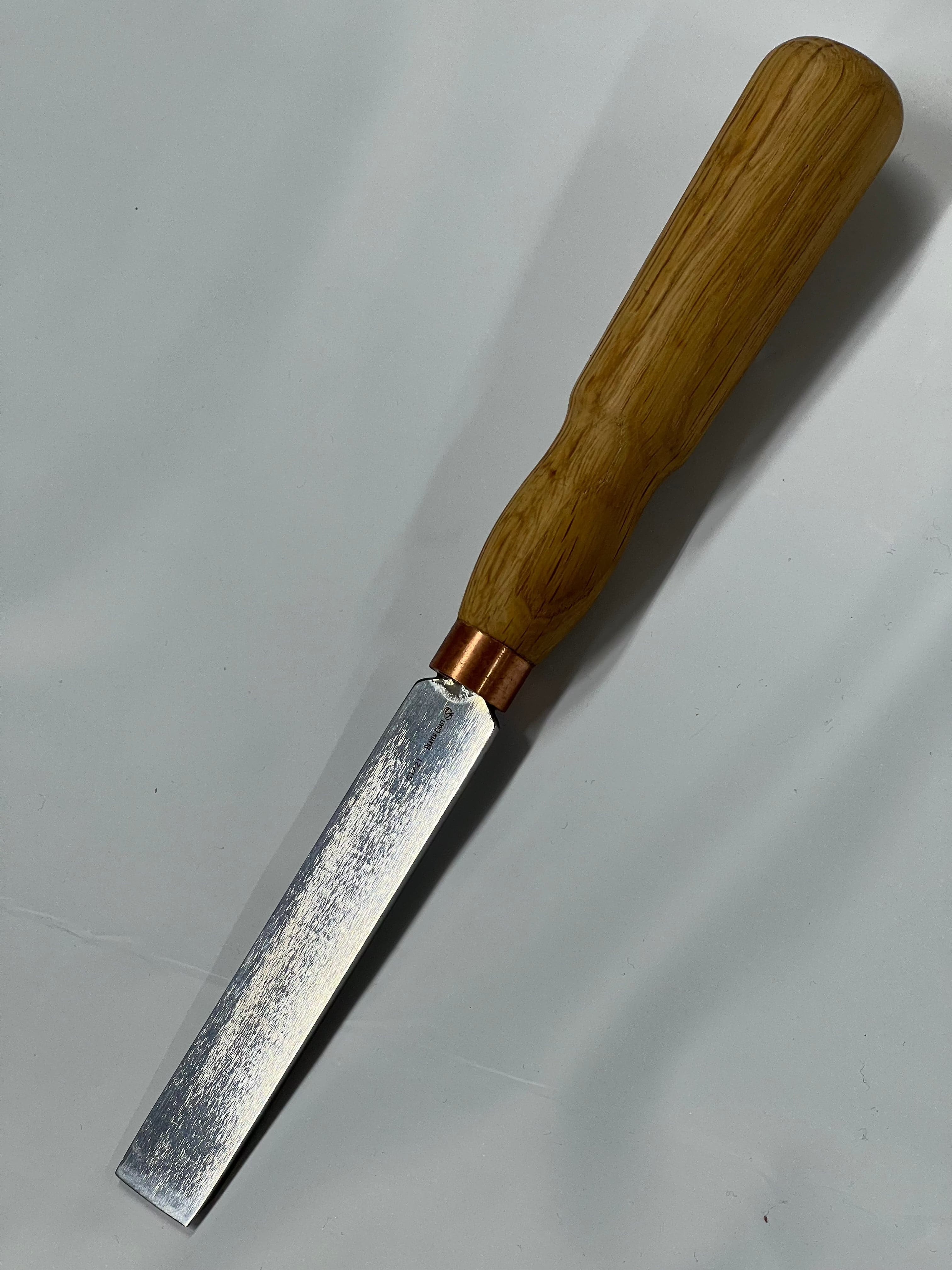 Treskjæringsjern 130x21mm rett flat meisel