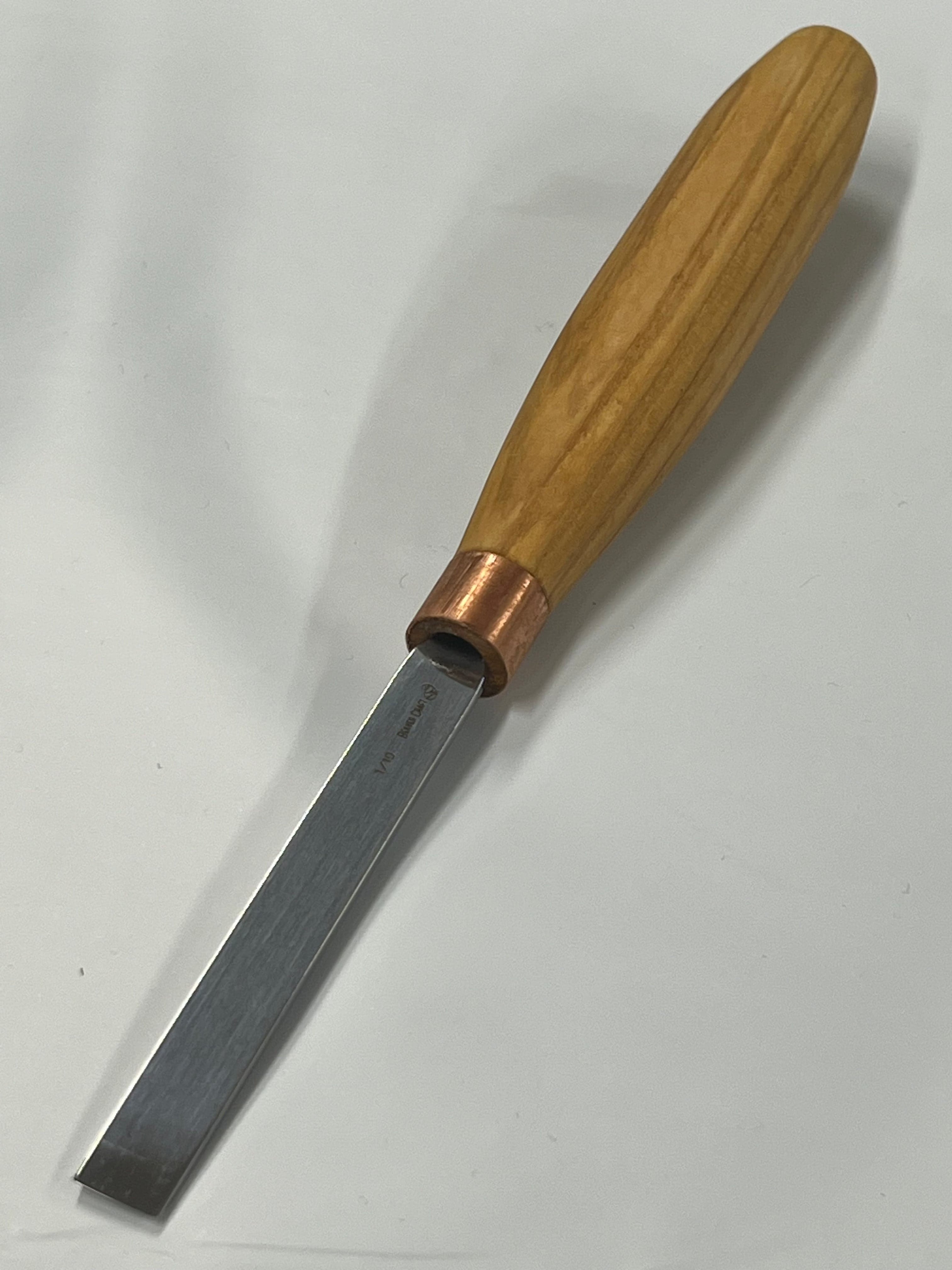 Treskjæringsjern 80x10mm rett flat meisel K1/10
