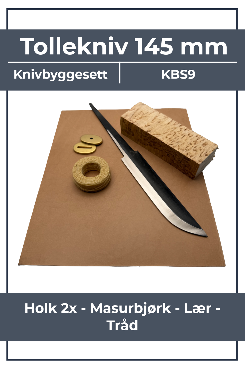 Knivbyggesett KBS9 - 145mm Tollekniv