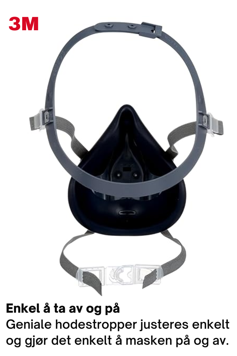 Maske for støv/damp/gass - Halvmaske 3M™ 7500