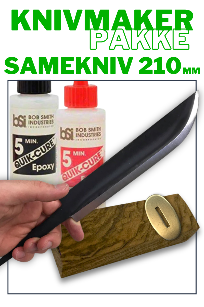 Begynnerpakke Samekniv 210 - Startsett for knivmaking