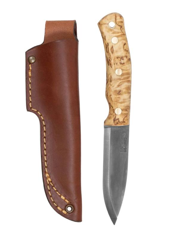 Casstrom No. 10 SFK Knife with leather sheath and leather lanyard