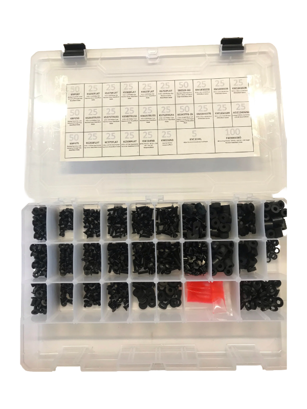 Hardware-sett til Kydex-slirer