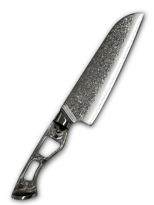 Santoku - VG10 Damask Kokkekniv 8" fulltange med holker