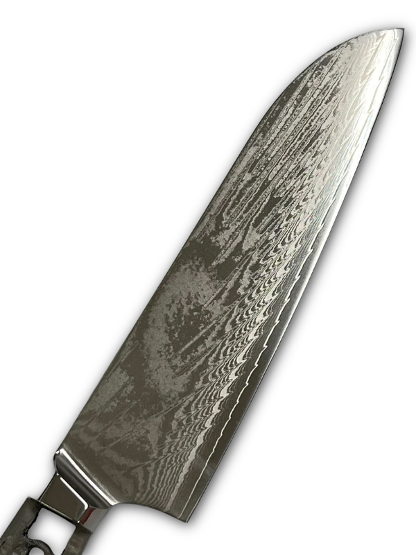 Santoku - AUS10 Damask Kokkekniv 8" fulltange med holker