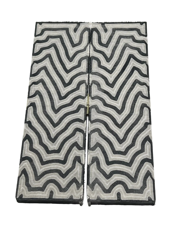 Micarta Damascus (set med 2 tallrikar)