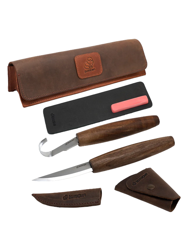 Läderträsnideri-set S01X Beaver Craft