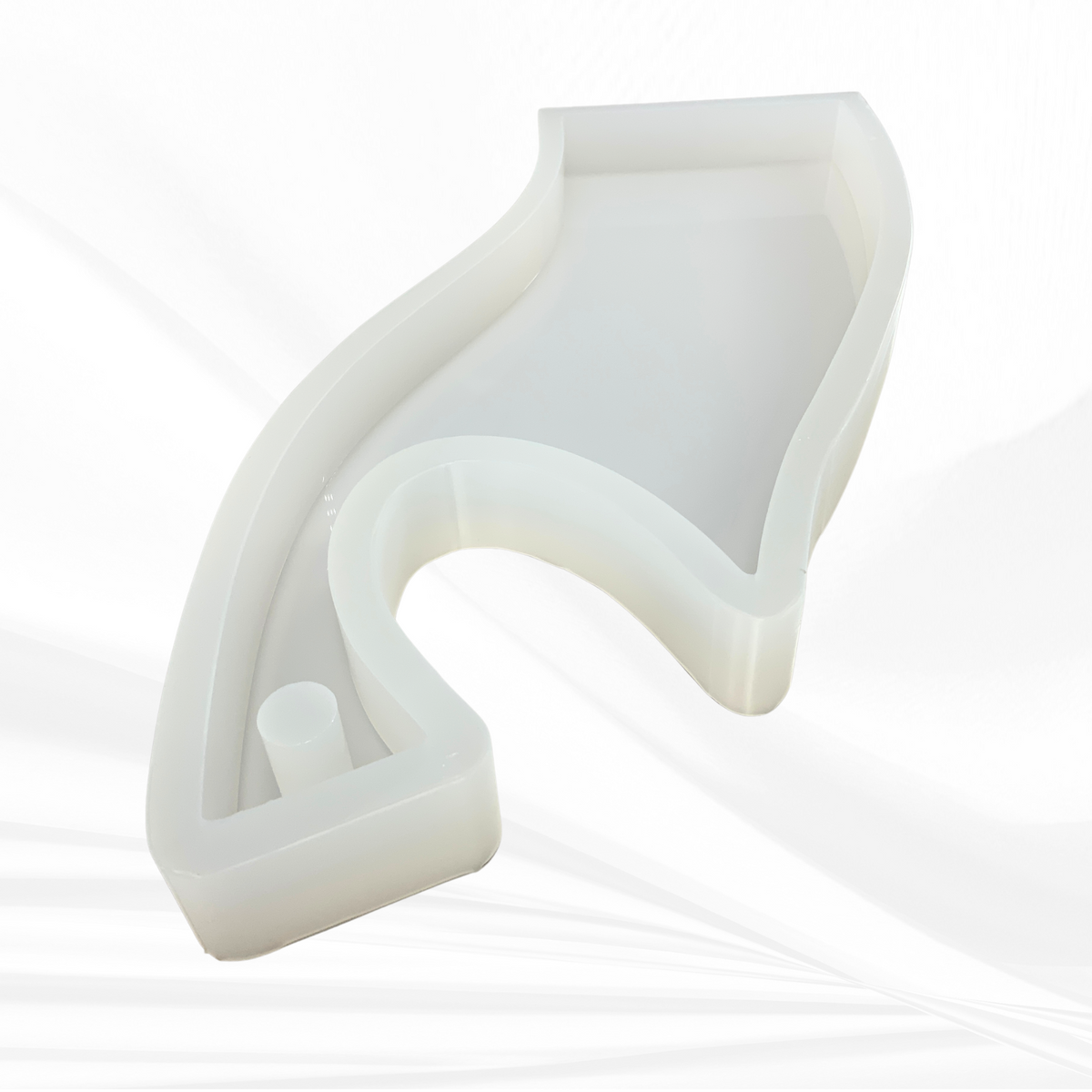 Detalj av cleaverformet silikonform