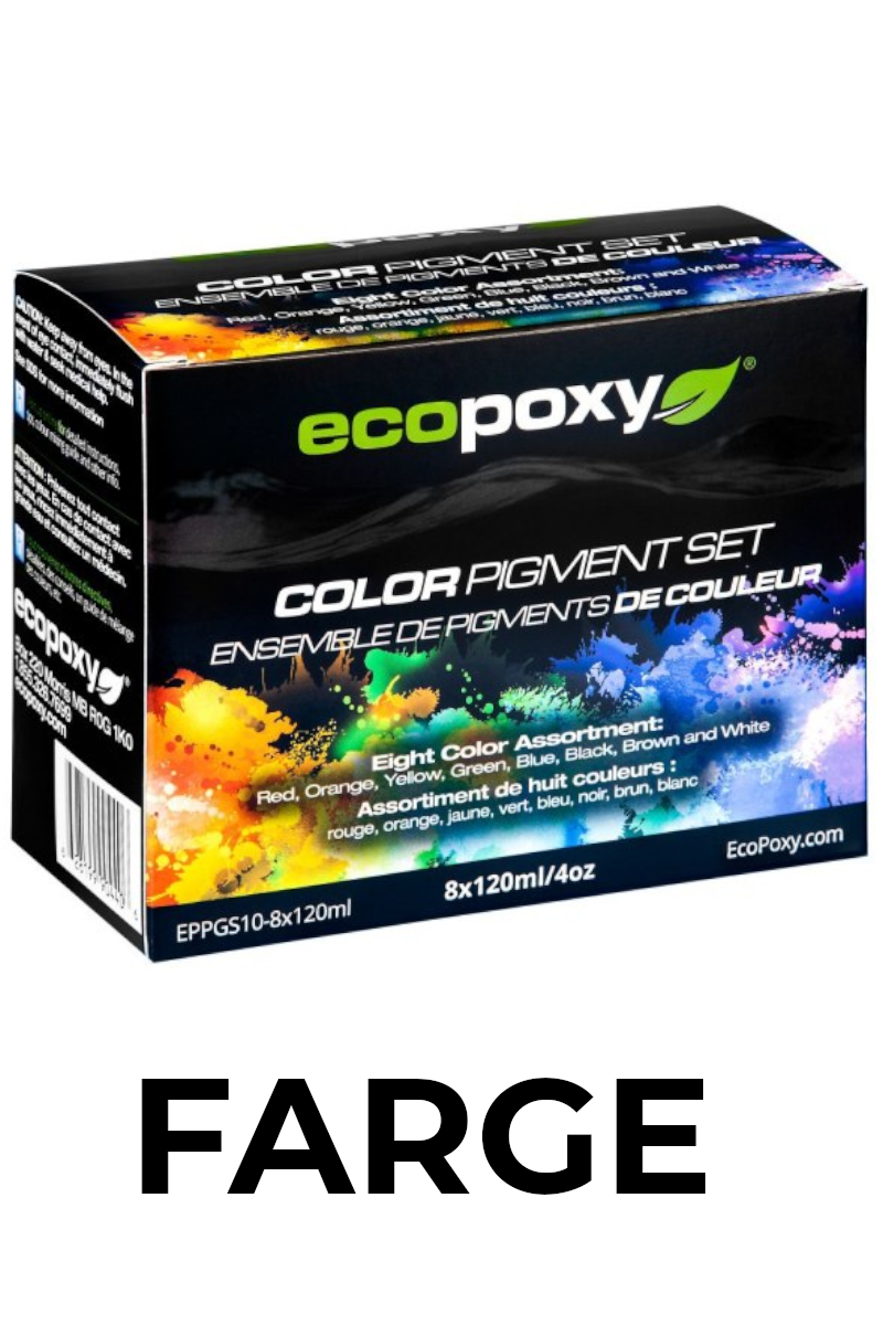 Fargetilsetning til epoxy - Ecopoxy Color Pigments