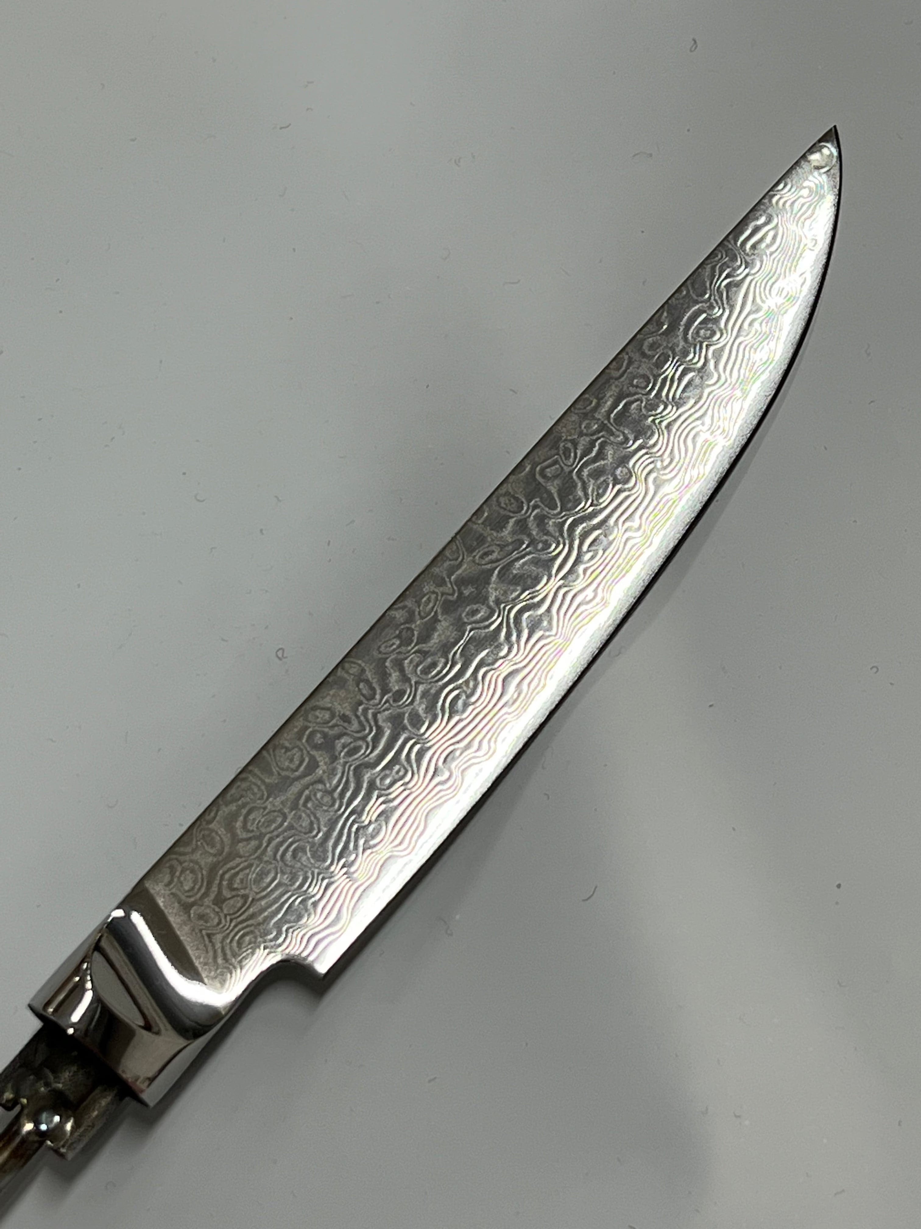 Biffknivblad 5" (141mm) - VG10 Damask Kokkekniv