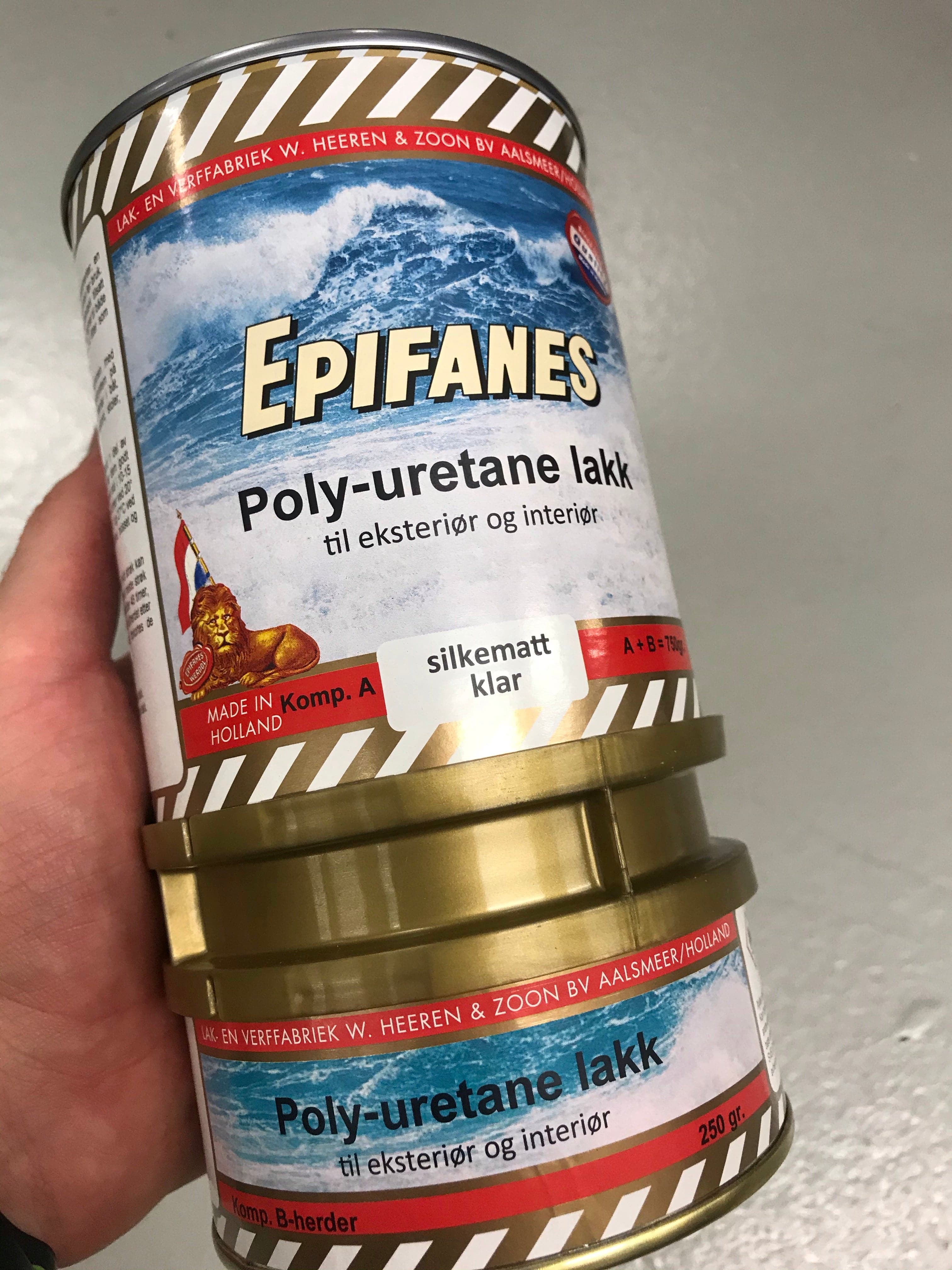 Polyuretane Lakk Klar Epifanes 750 gr