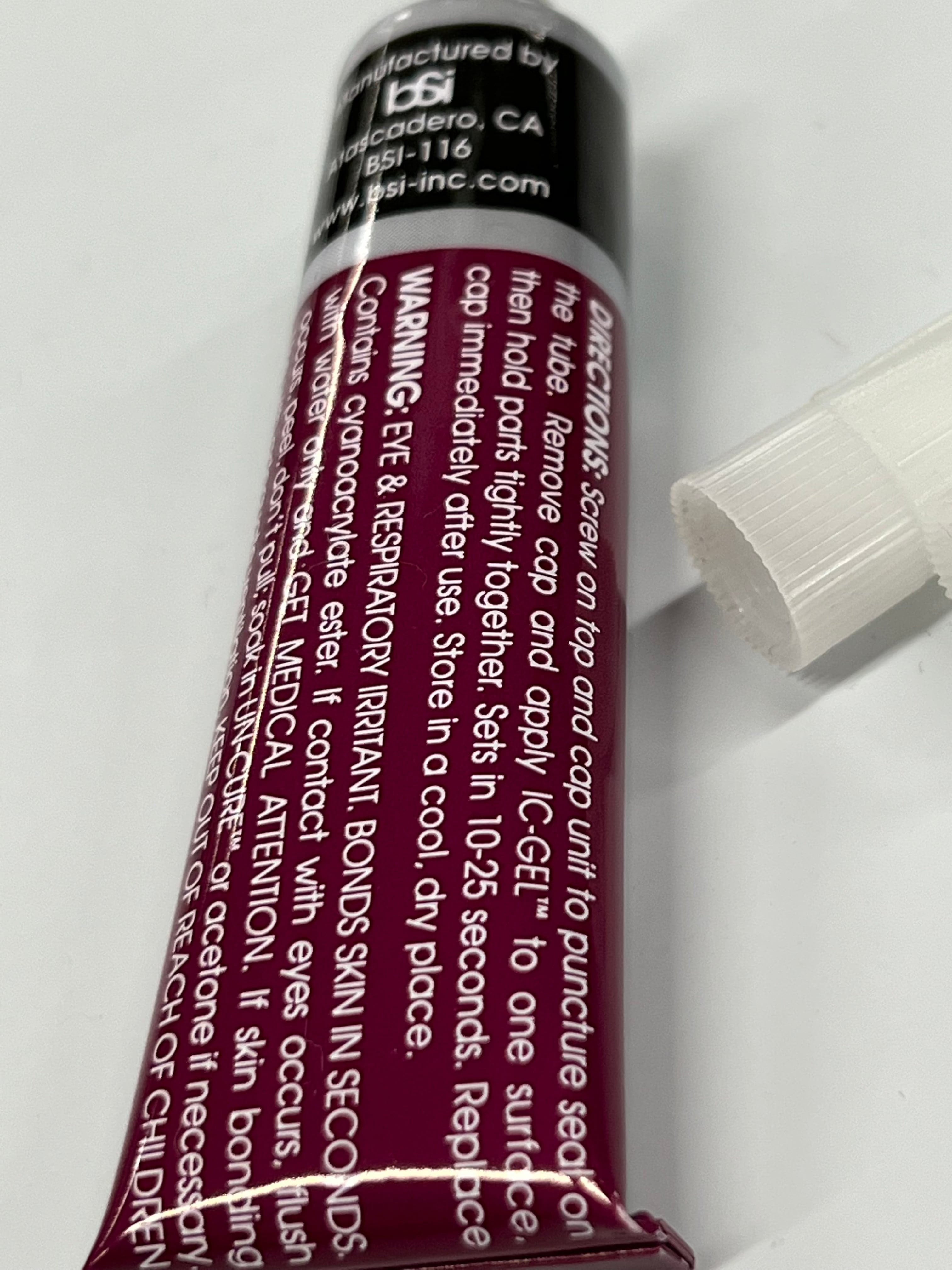 BSI IC-GEL Coral Frag Glue – 4 Tubes, 50gm Each, Made In USA, Super Glue
